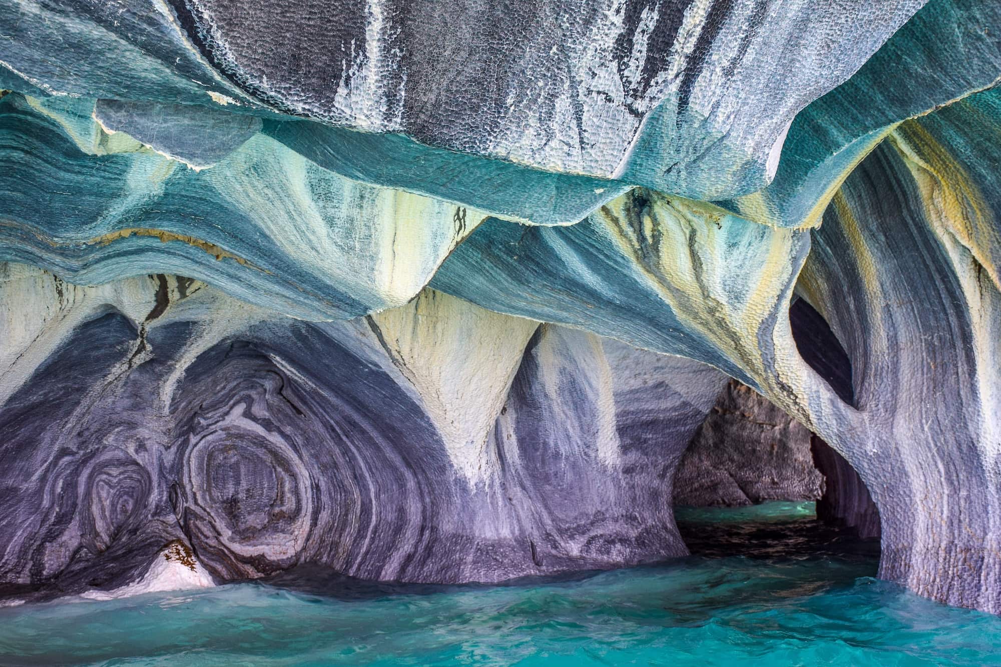 Marble Caves in Patagonia Chile
